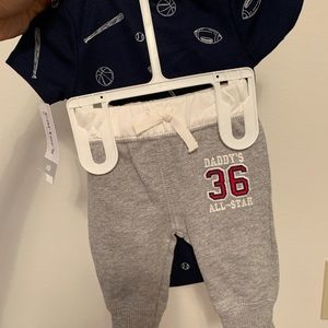 Boys Football Onesie & Pants Set